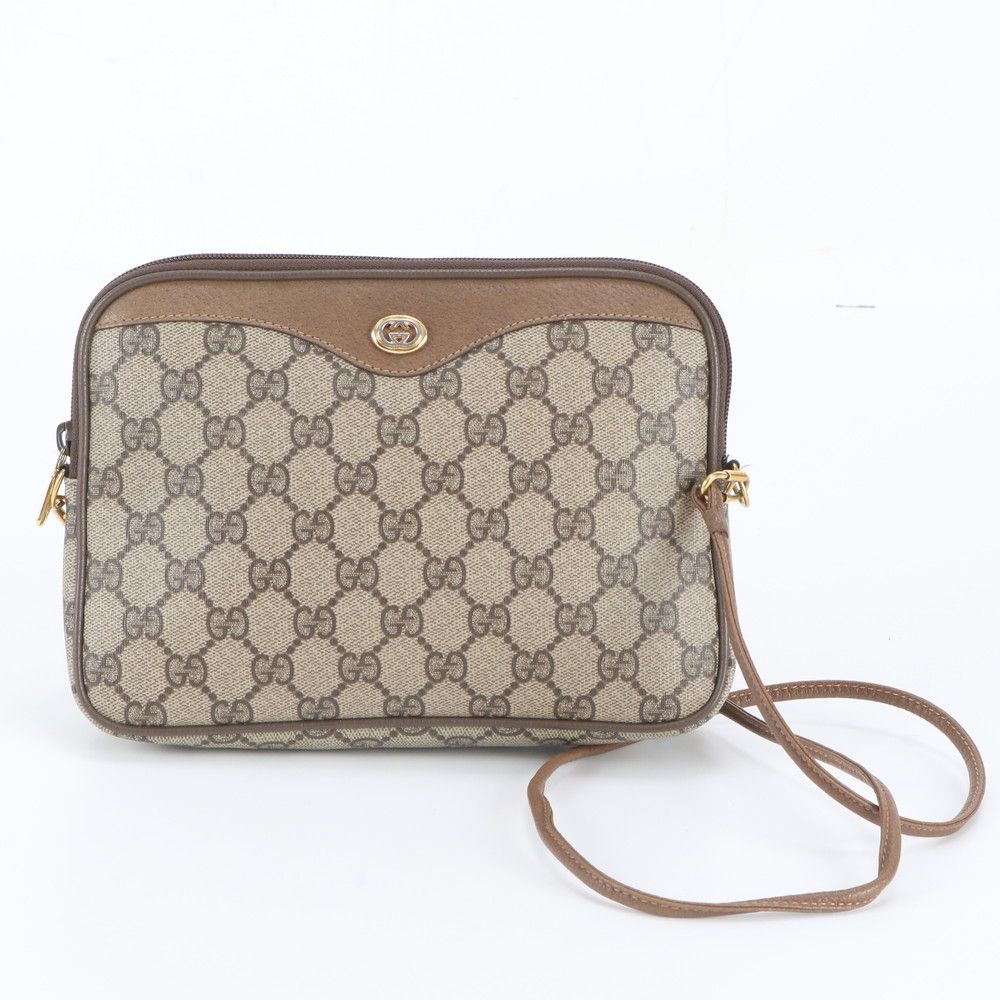 Gucci Vintage GG Supreme Leather Shoulder Bag