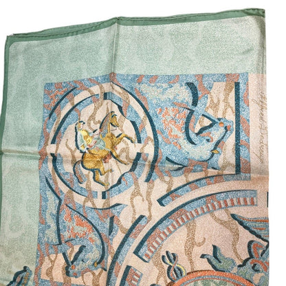 Hermes Carre 90 Peintre du Cheval Horse Painter Scarf Silk — view 7