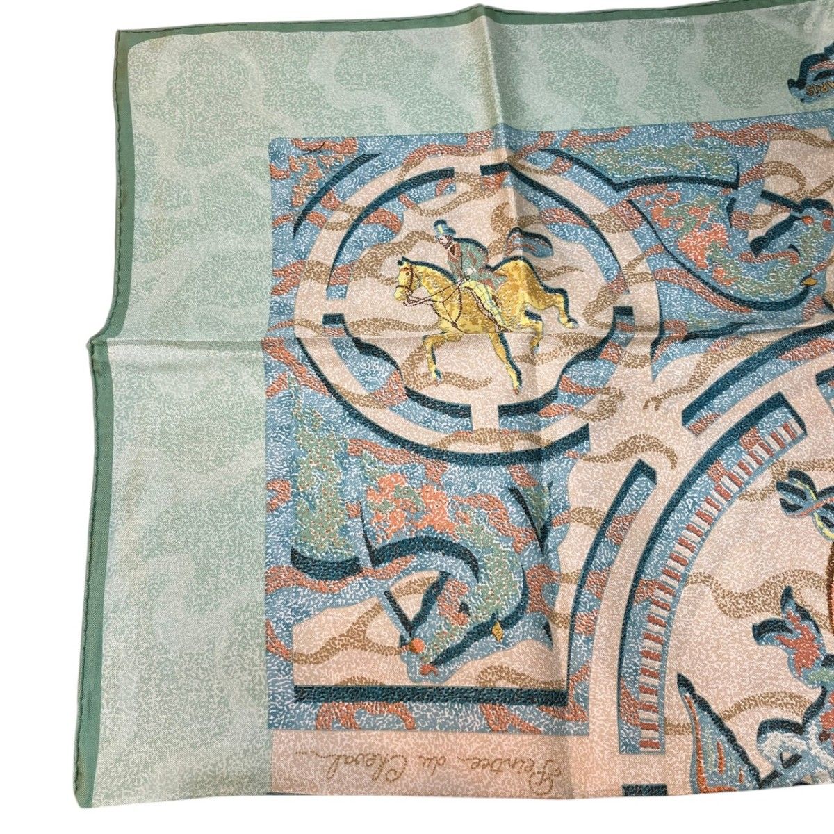Hermes Carre 90 Peintre du Cheval Horse Painter Scarf Silk — view 6
