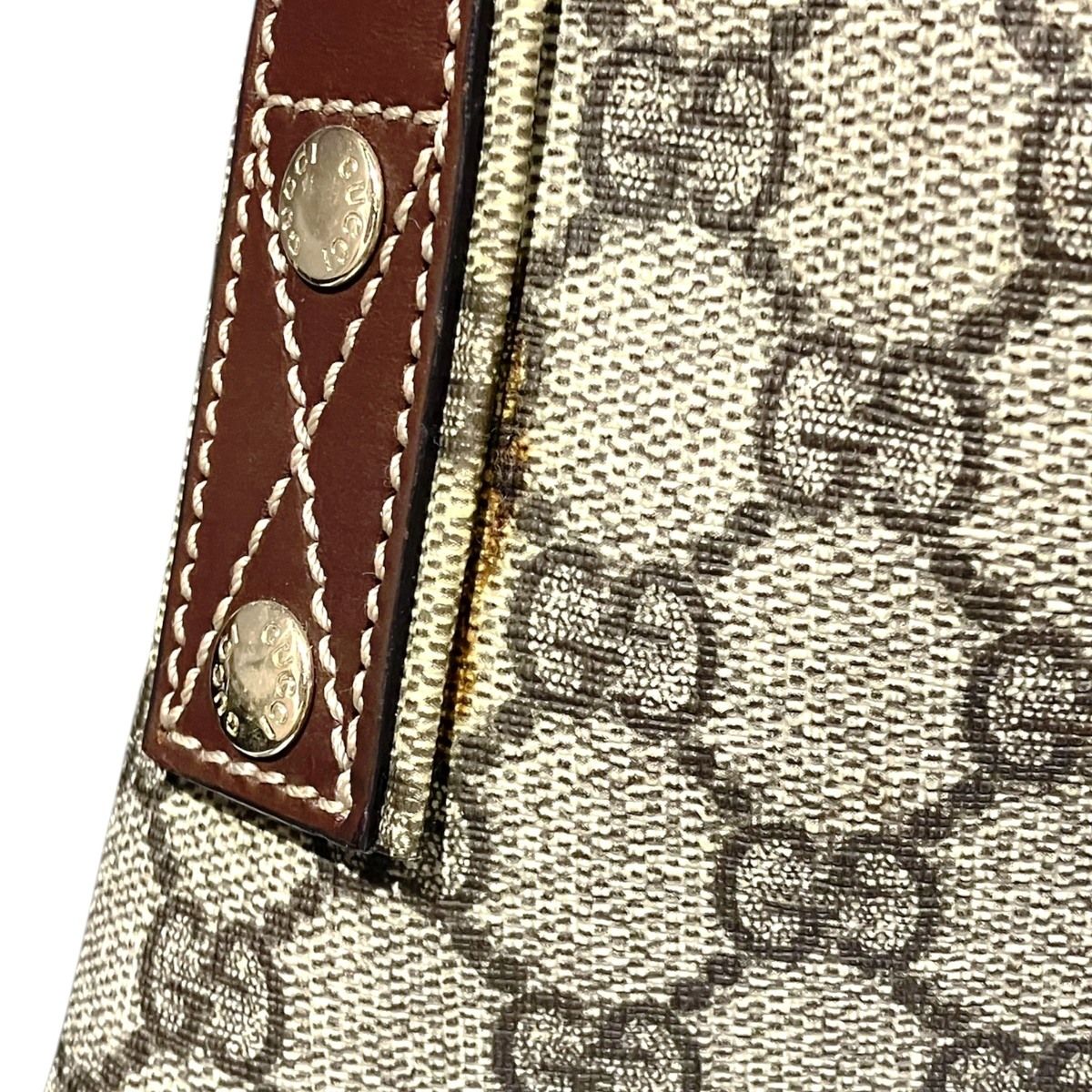 Gucci Sherry Line Tote GG Supreme x Leather — view 8