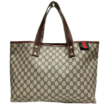 Gucci Sherry Line Tote GG Supreme x Leather