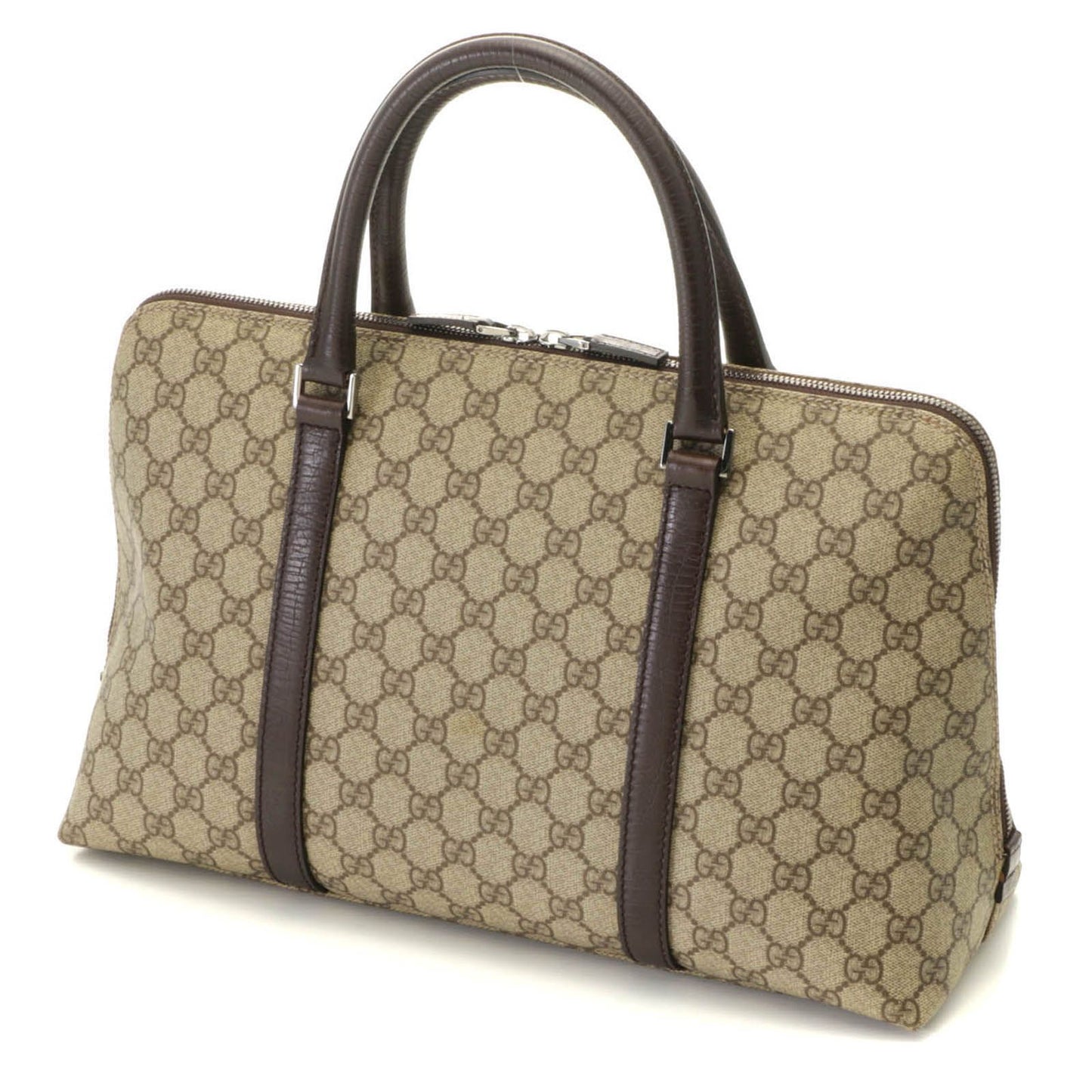 Gucci GG Supreme Handbag Beige Dark Brown — view 2