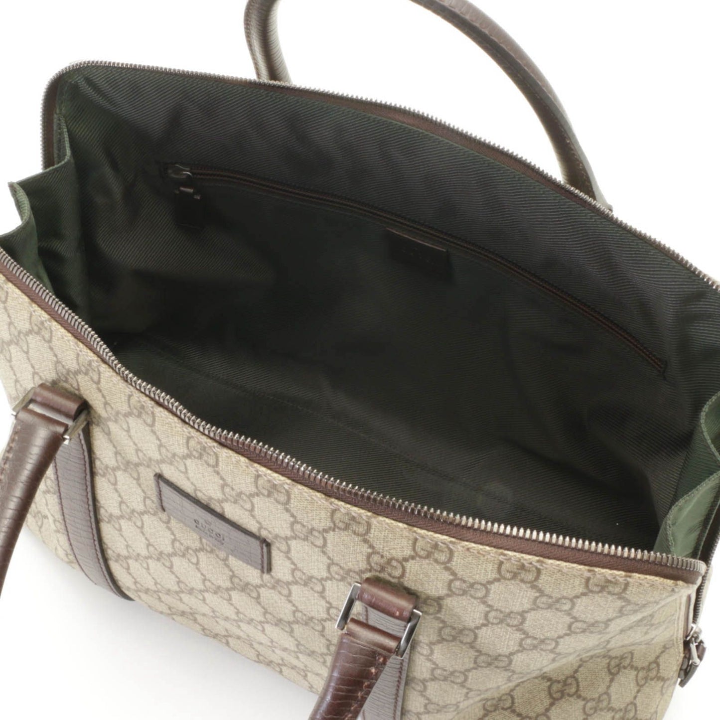 Gucci GG Supreme Handbag Beige Dark Brown — view 7