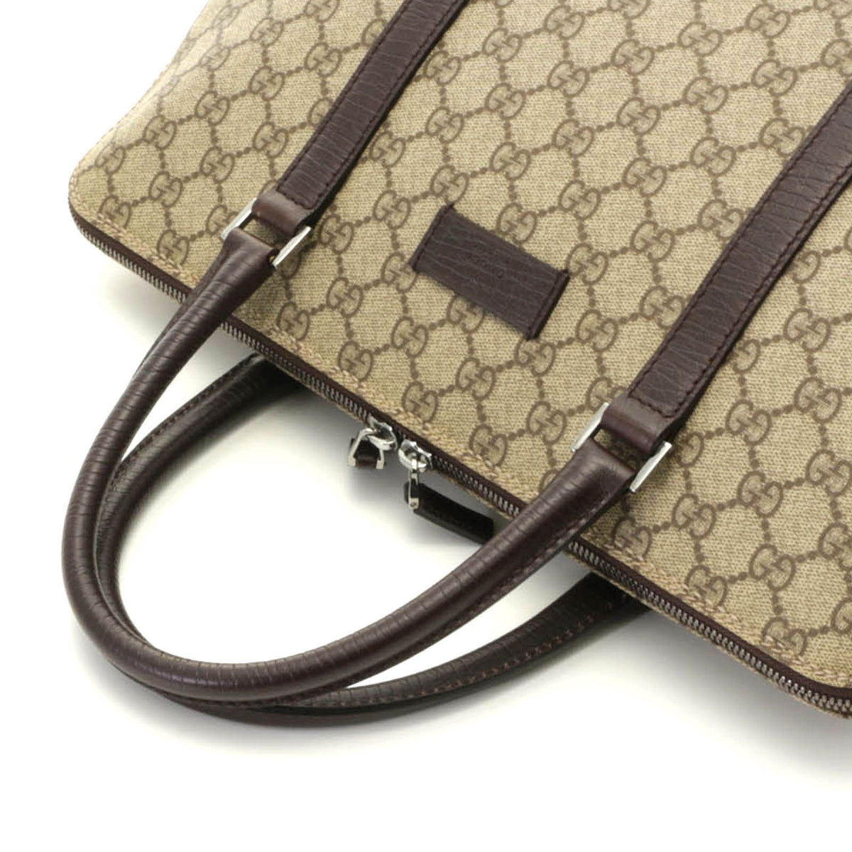 Gucci GG Supreme Handbag Beige Dark Brown — view 4