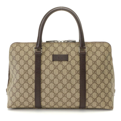 Gucci GG Supreme Handbag Beige Dark Brown