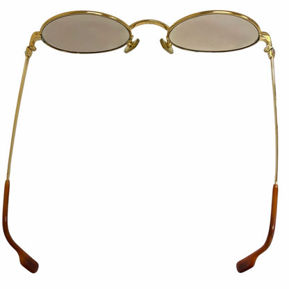 Cartier Vintage Solobonne Oval Sunglasses Eyewear Gold Brown 53 22 Prescription — view 7