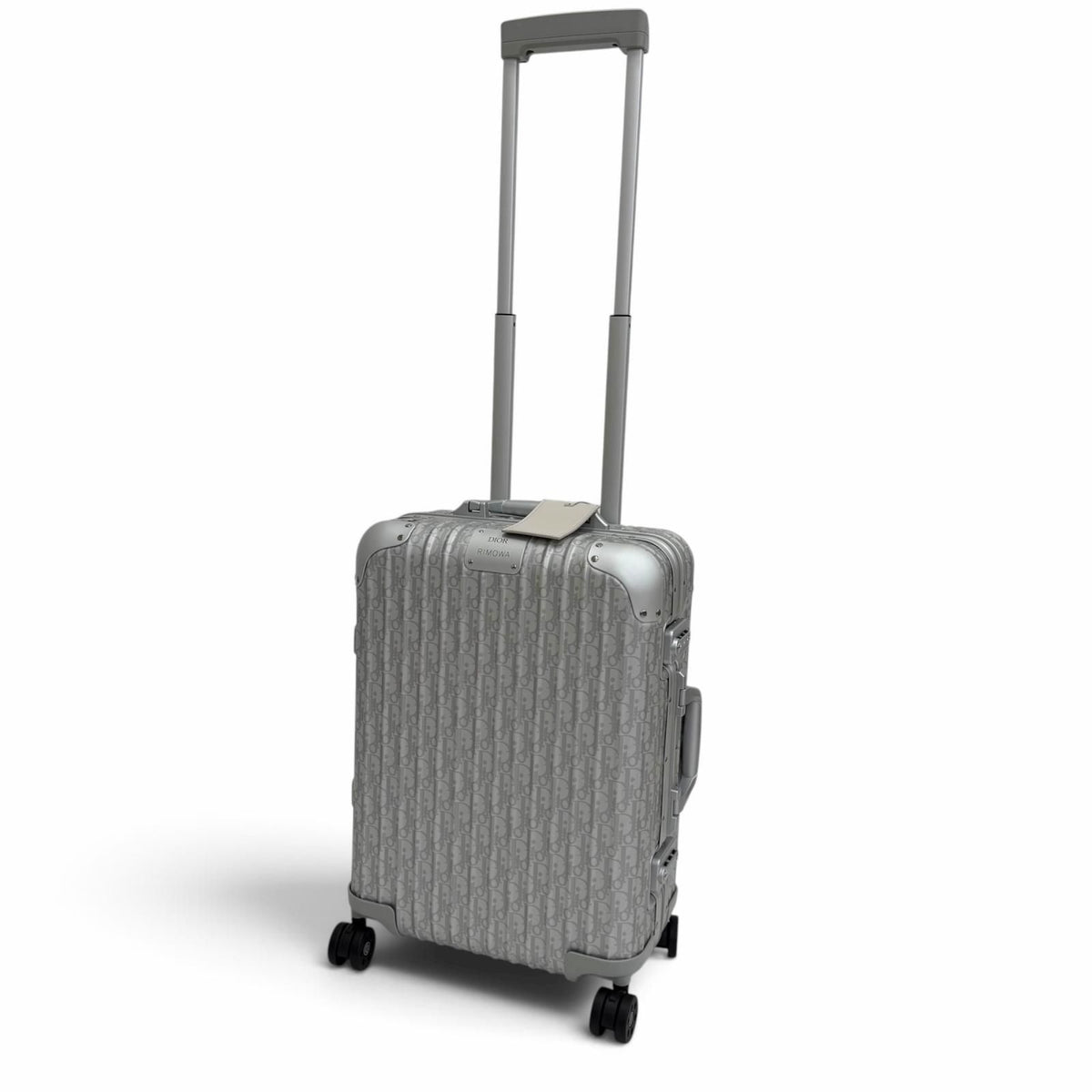 Dior Rimowa Homme Oblique Cabin Al Mini Um Carry Case Suitcase Silver Travel Bag — view 3