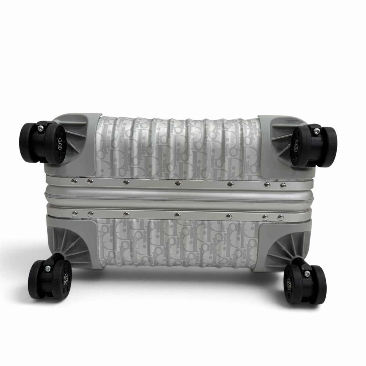 Dior Rimowa Homme Oblique Cabin Al Mini Um Carry Case Suitcase Silver Travel Bag — view 6
