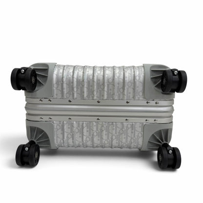 Dior Rimowa Homme Oblique Cabin Al Mini Um Carry Case Suitcase Silver Travel Bag — view 6