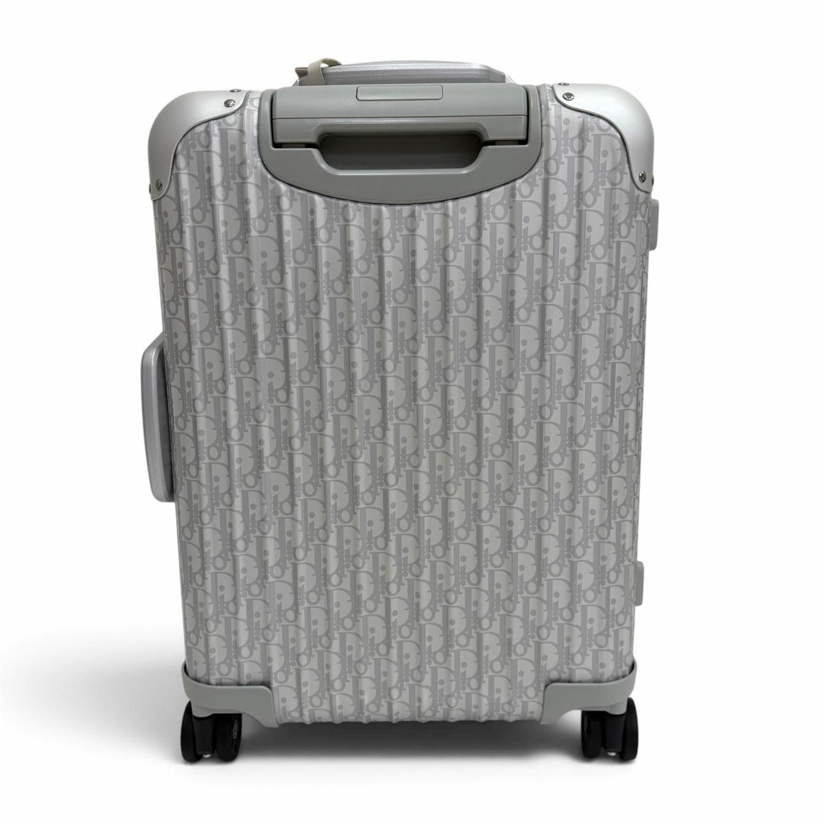 Dior Rimowa Homme Oblique Cabin Al Mini Um Carry Case Suitcase Silver Travel Bag — view 4