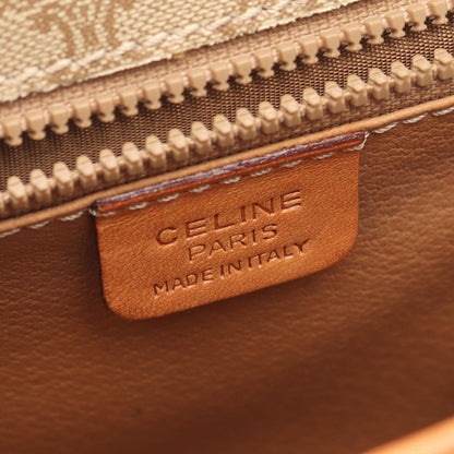 Celine Shoulder Bag Macadam Beige Leather Triomphe — view 4