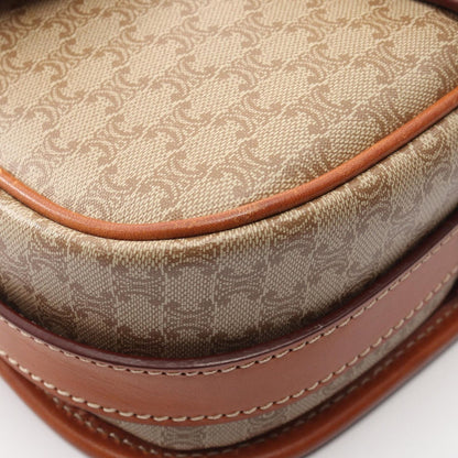 Celine Shoulder Bag Macadam Beige Leather Triomphe — view 6