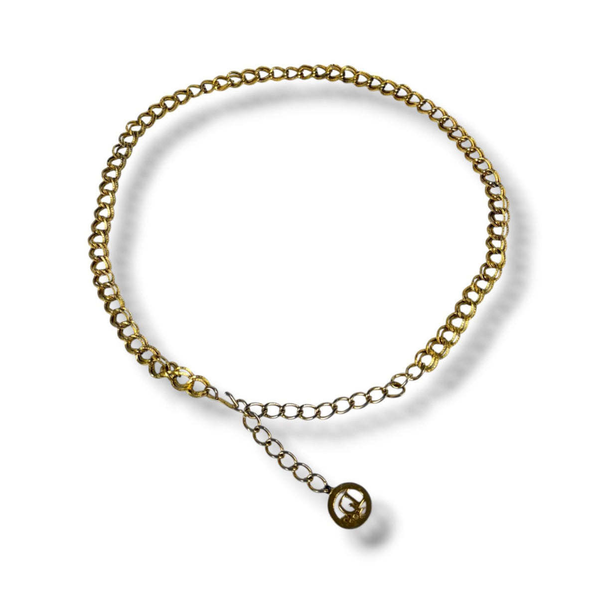 Dior Vintage Chain Belt Gold — view 2