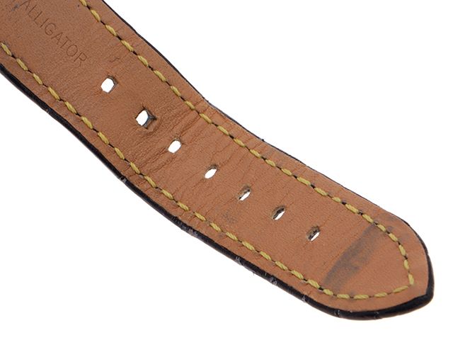 Louis Vuitton Tambour Moon Divine Watch Stainless Lug Diamond Crocodile Leather — view 7