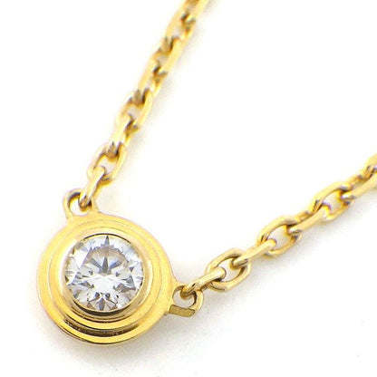 Cartier Necklace D'amour Mini Model XS Diamants Legers Diamond 18k Yellow Gold