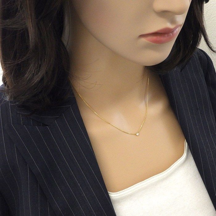 Cartier Necklace D'amour Mini Model XS Diamants Legers Diamond 18k Yellow Gold — view 5