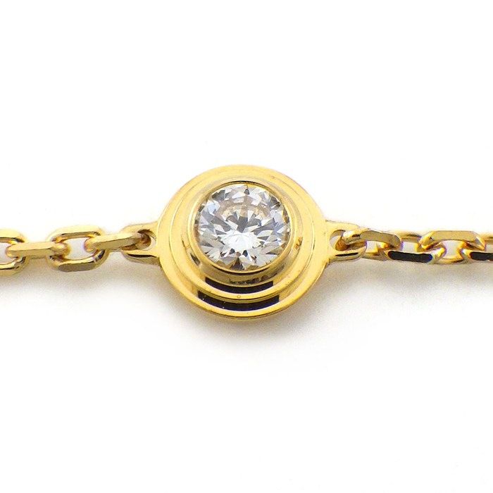 Cartier Bracelet D'amour Mini Model XS Diamants Legers Diamond 18k Yellow Gold — view 2