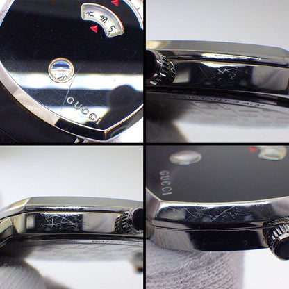 Gucci Watch Grip 157.3 Date White Dial Black Pvd SS Quartz Analog — view 5