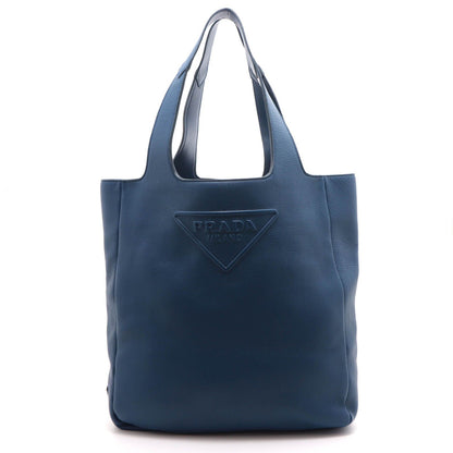 Prada Tote Navy Leather