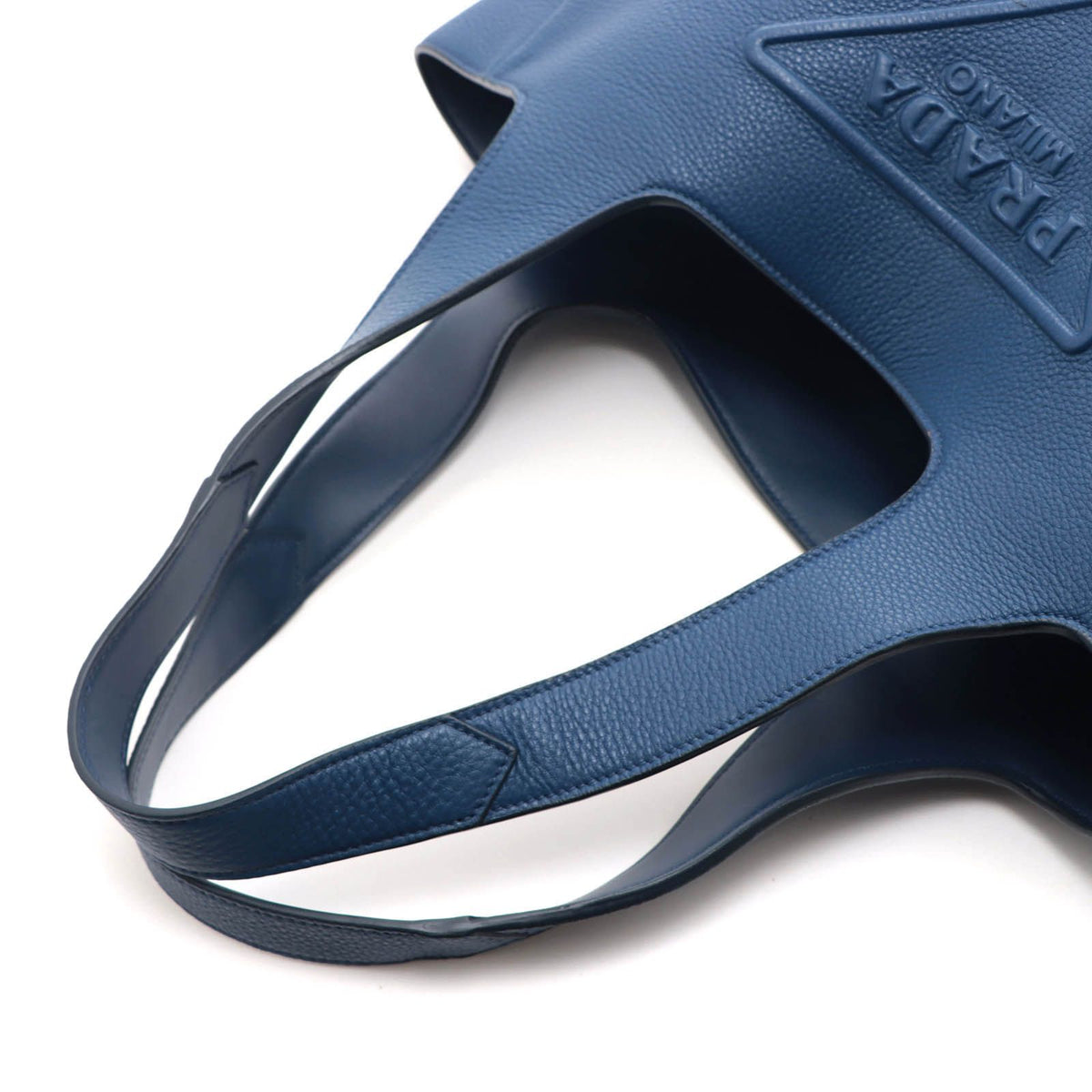 Prada Tote Navy Leather — view 4