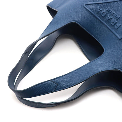 Prada Tote Navy Leather — view 4