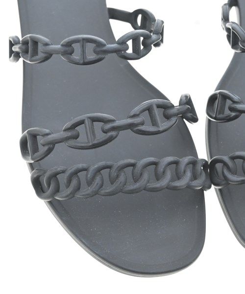 Hermes Sandals Black — view 6
