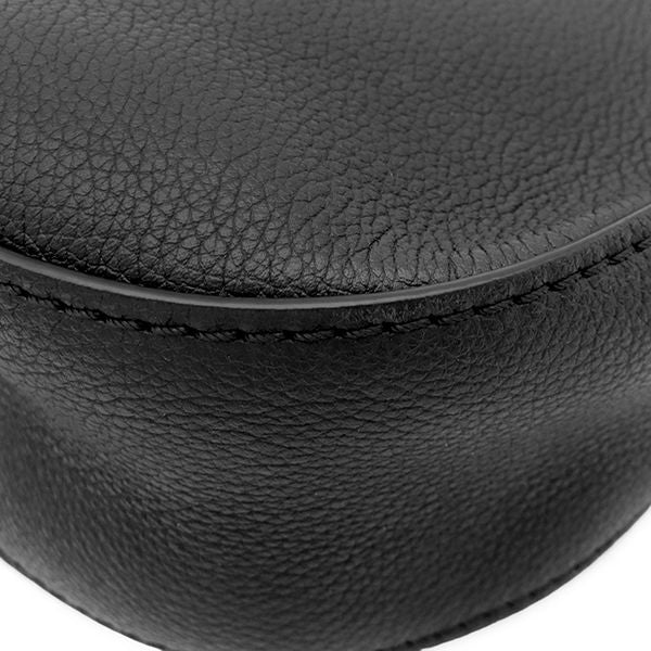 Louis Vuitton Shoulder Bag Lowkey Grain Calf Leather Black Gold Padlock Motif — view 4