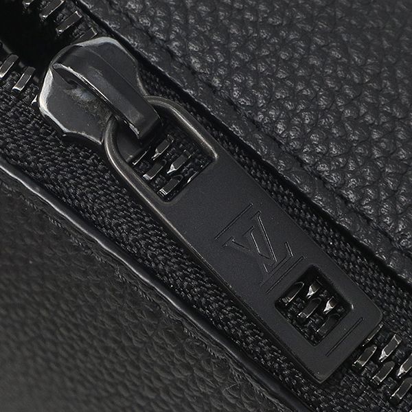 Louis Vuitton Shoulder Bag Alpha Wearable Wallet Leather Grain Calf Noir Black — view 6