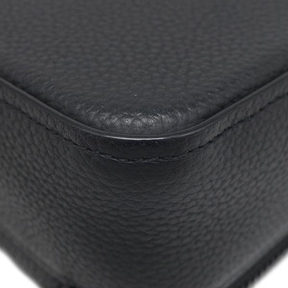 Louis Vuitton Shoulder Bag Alpha Wearable Wallet Leather Grain Calf Noir Black — view 4