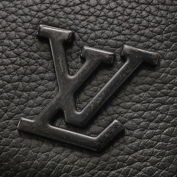 Louis Vuitton Shoulder Bag Alpha Wearable Wallet Leather Grain Calf Noir Black — view 5