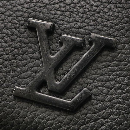 Louis Vuitton Shoulder Bag Alpha Wearable Wallet Leather Grain Calf Noir Black — view 5