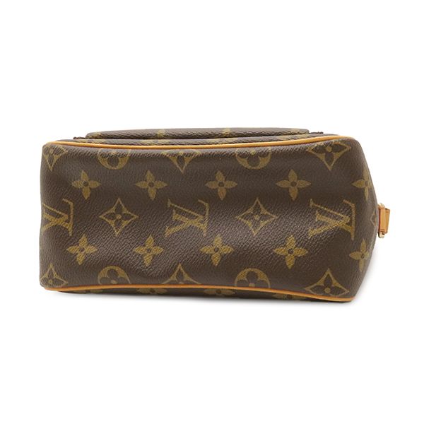 Louis Vuitton Shoulder Bag Viva-Cite PM Monogram Canvas Gold Brown Red Pochette — view 3