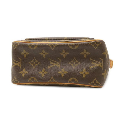 Louis Vuitton Shoulder Bag Viva-Cite PM Monogram Canvas Gold Brown Red Pochette — view 3