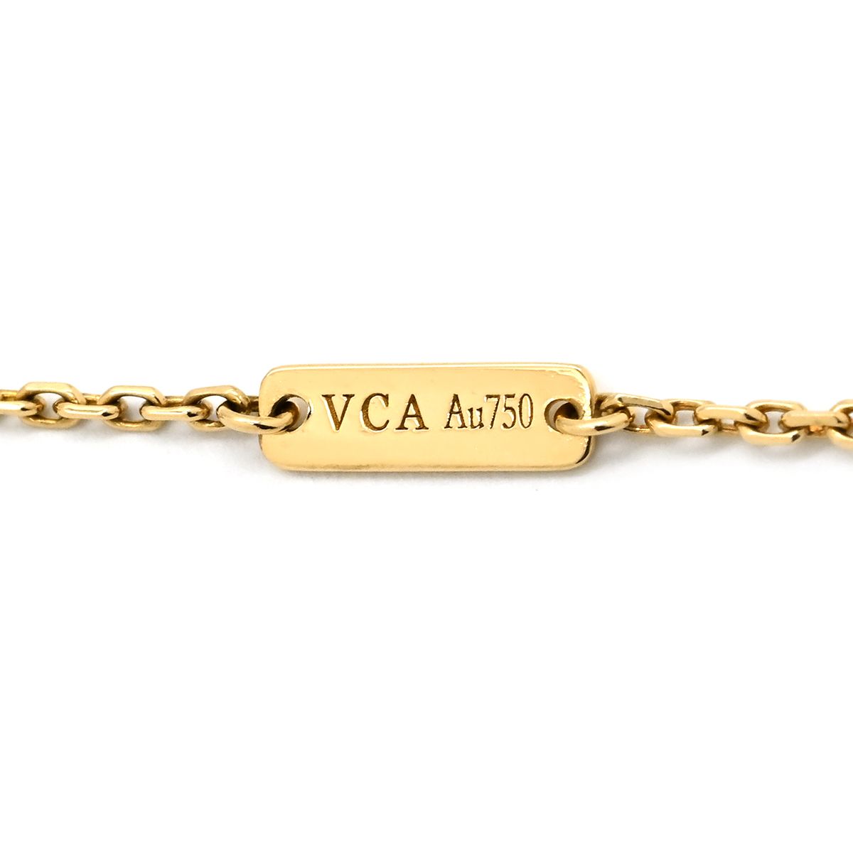 Van Cleef & Arpels Necklace Vintage Alhambra Pendant Pearl White Yellow Gold YG — view 7