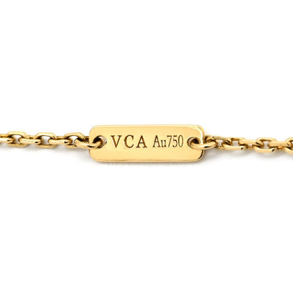 Van Cleef & Arpels Necklace Vintage Alhambra Pendant Pearl White Yellow Gold YG — view 7