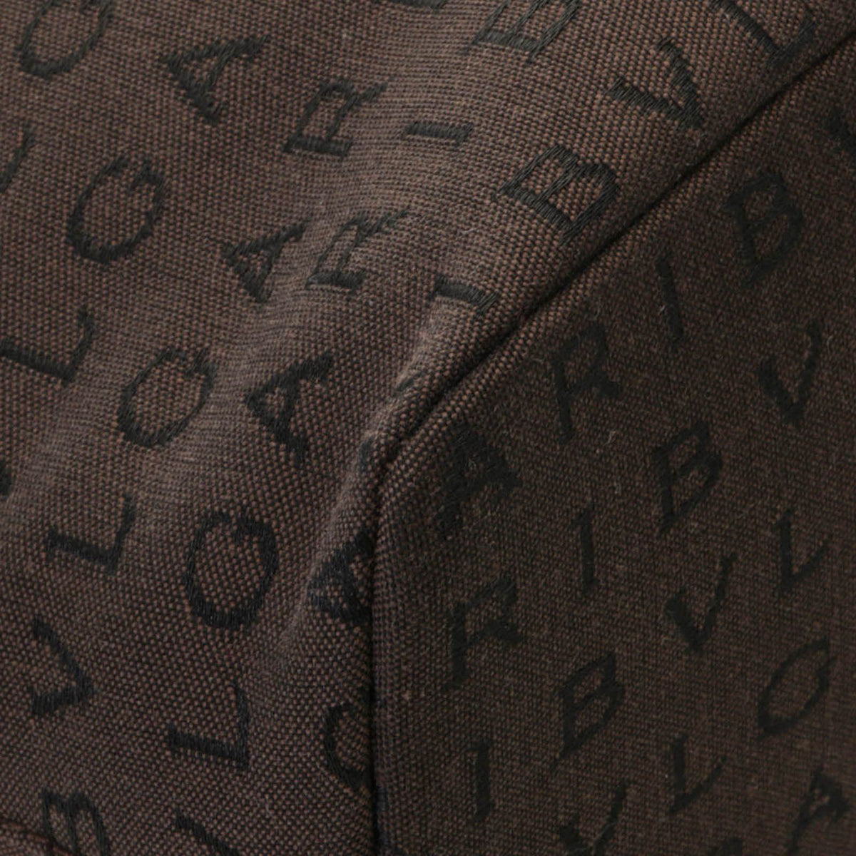 Bvlgari Logomania Handbag Dark Brown Canvas Leather — view 6