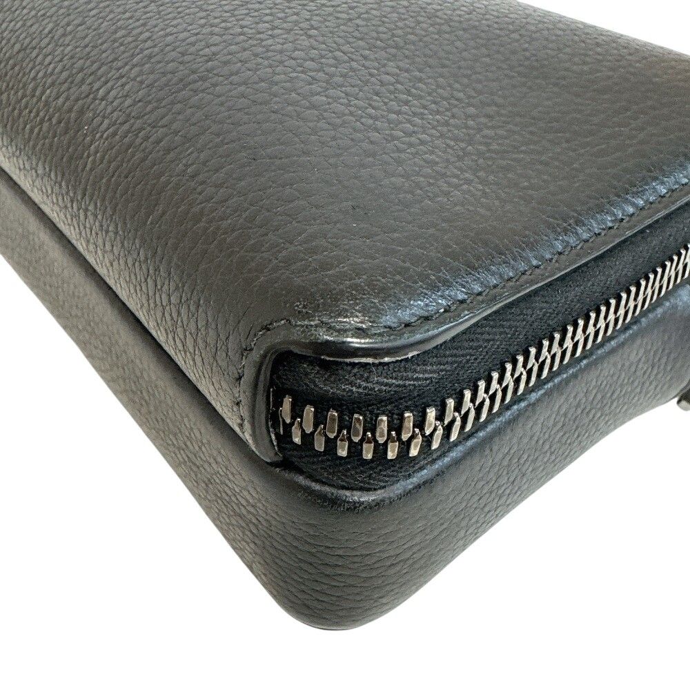 Dior CD Logo Shoulder Bag CD Leather Black — view 4