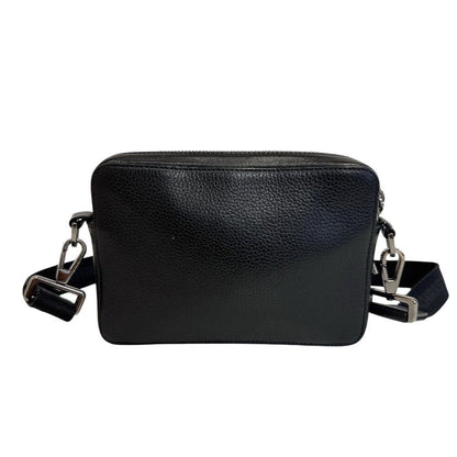 Dior CD Logo Shoulder Bag CD Leather Black