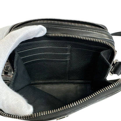 Dior CD Logo Shoulder Bag CD Leather Black — view 6
