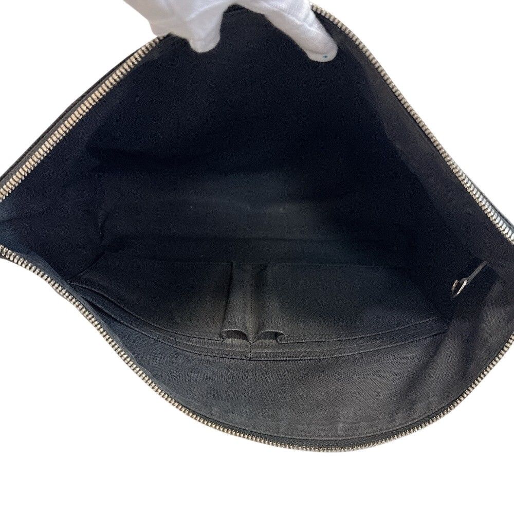 Louis Vuitton Mick MM Damier Leather Shoulder Bag Black — view 6