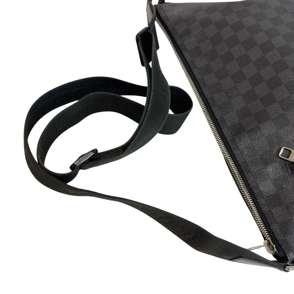 Louis Vuitton Mick MM Damier Leather Shoulder Bag Black — view 2