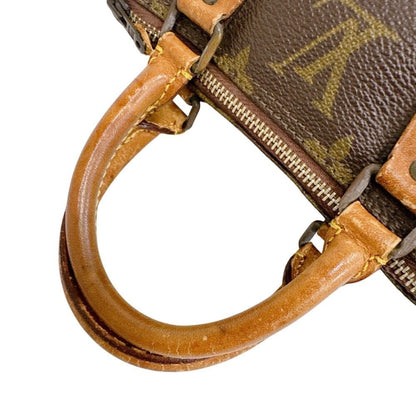 Louis Vuitton Mini Speedy Monogram Canvas Handbag Brown — view 2