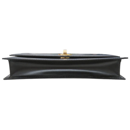 Bvlgari Logo Leather Black 2-Way Shoulder Bag Clutch — view 4