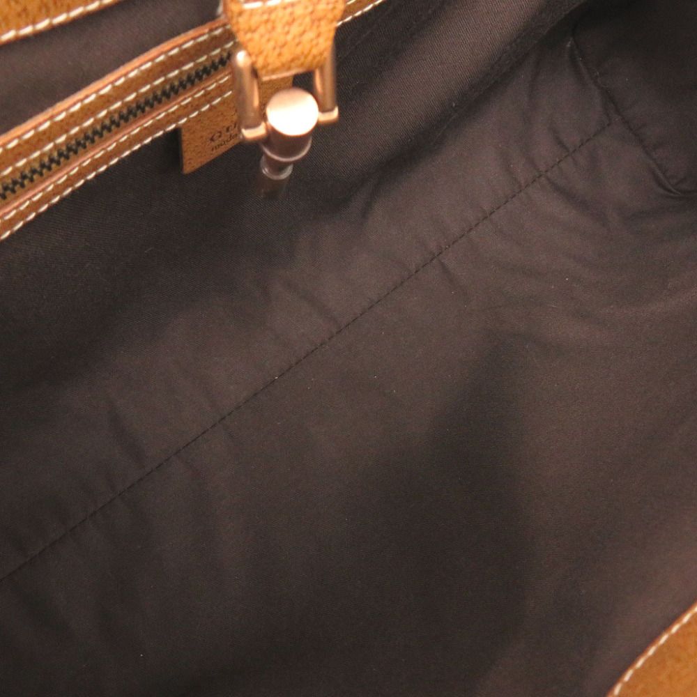 Gucci New Jackie GG Canvas Leather Beige Camel Shoulder Bag — view 6