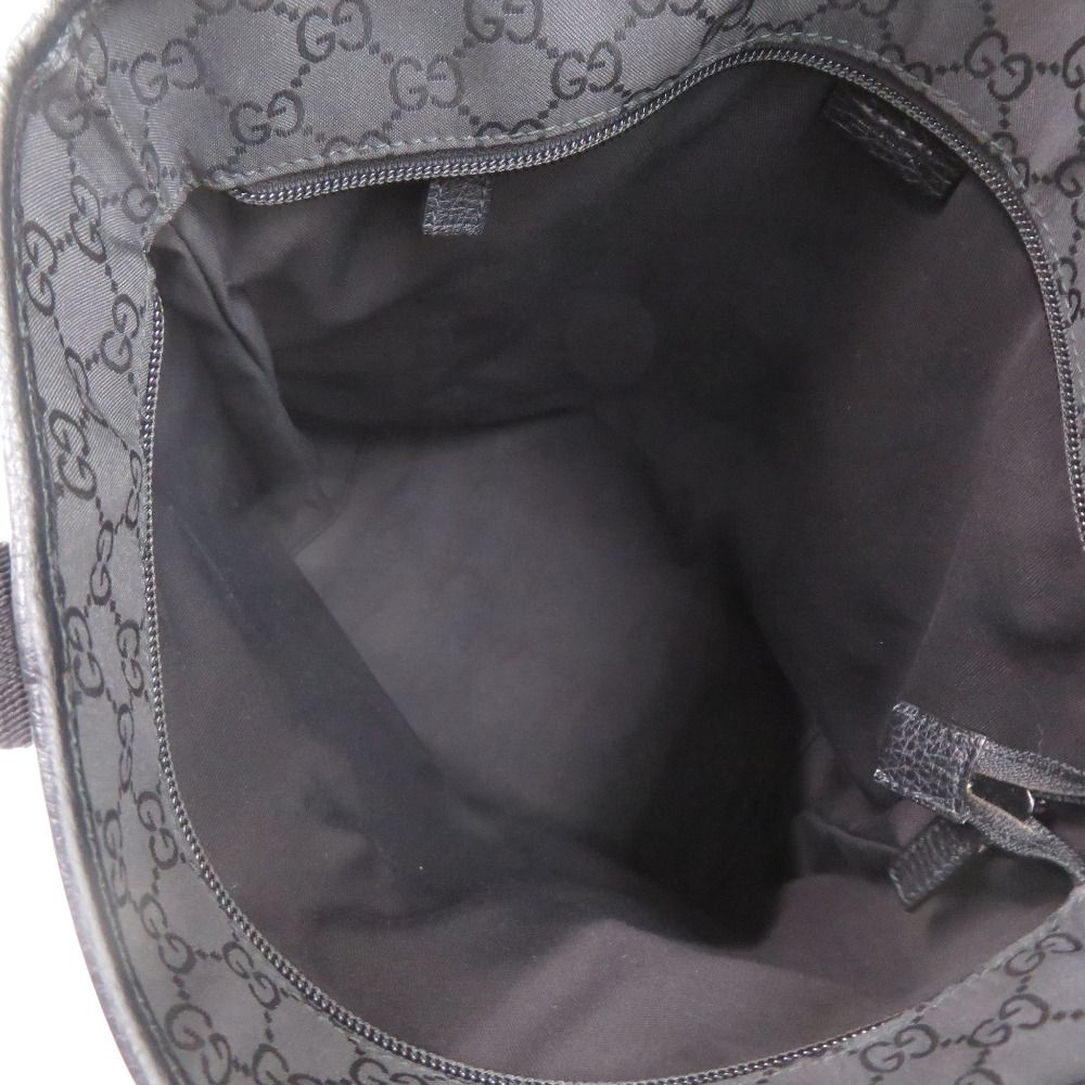 Gucci GG Canvas Nylon Black Tote — view 6