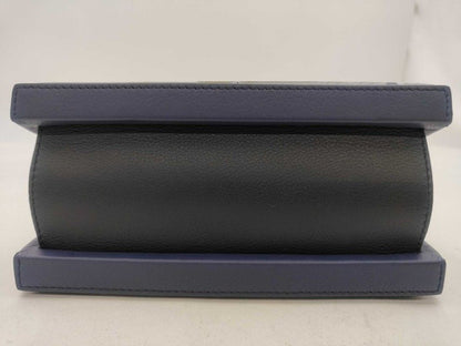 Loewe Handbag Postal Smoo Le City Paris 309.31 Blue Leather 2-Way — view 7