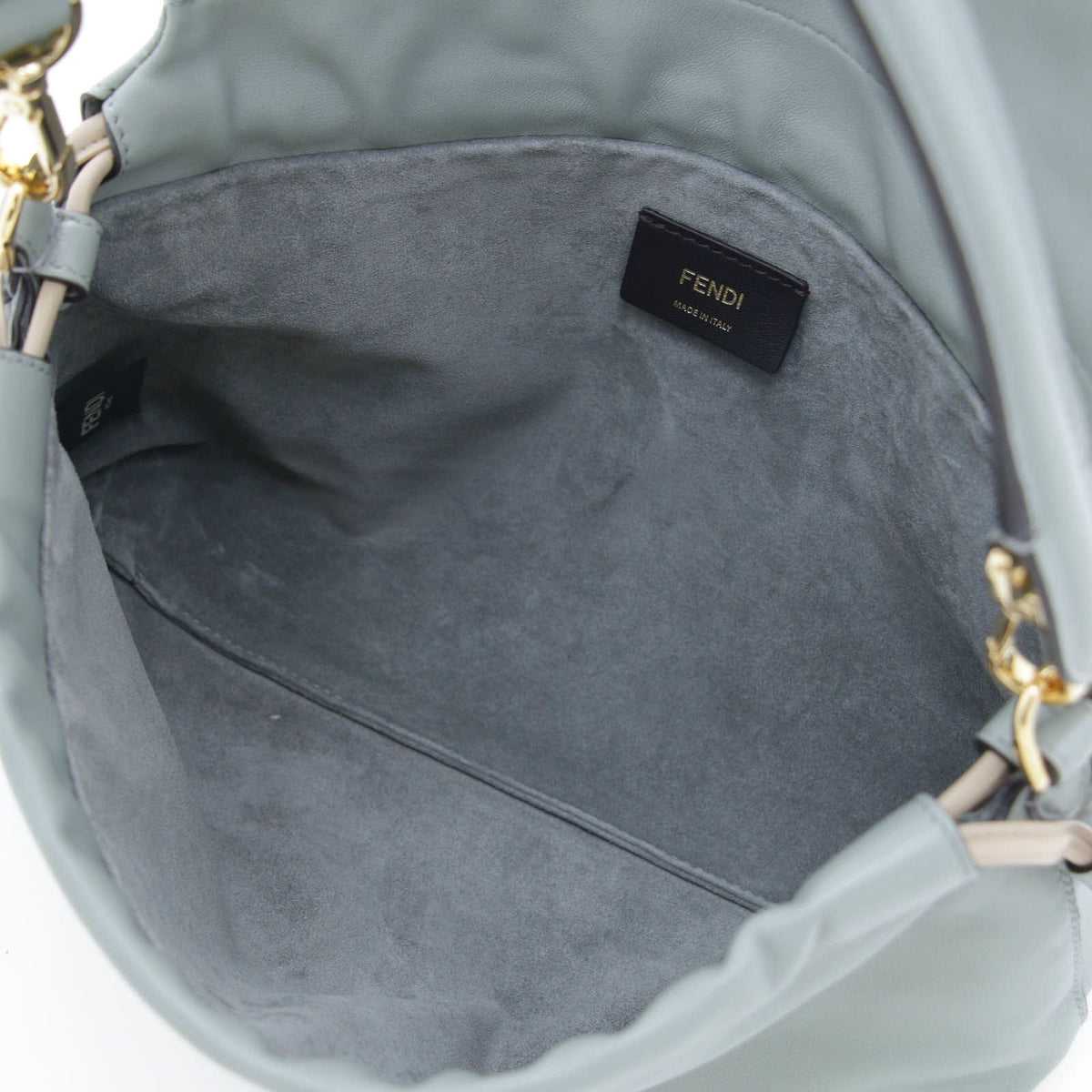 Fendi Mamma Baguette Medium Leather Matcha Green Shoulder Bag — view 6