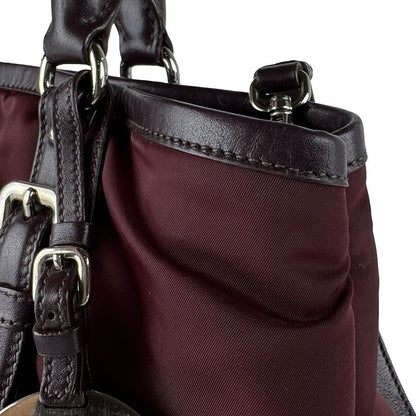 Prada Shoulder Bag Burgundy — view 6