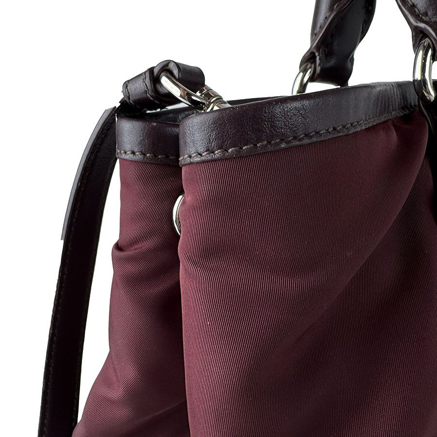 Prada Shoulder Bag Burgundy — view 7