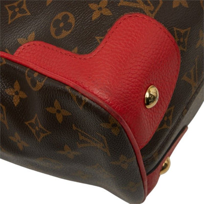 Louis Vuitton Monogram Estrella Tote Shoulder Bag Brown Cerise Red Leather — view 7